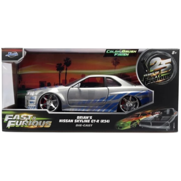 Fast & Furious Diecast Vehicle Anniversary Nissan Skyline 1/24