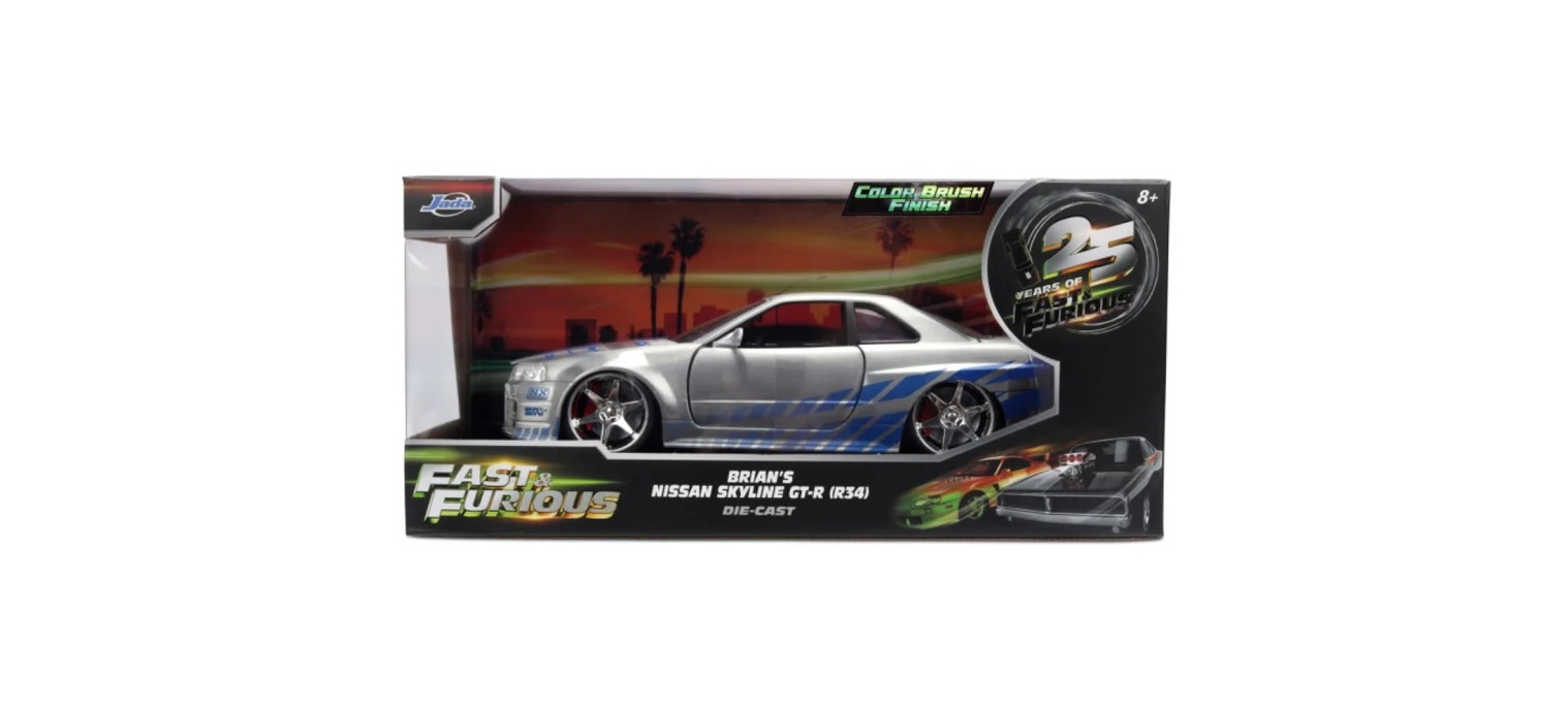 skyline Fast & Furious Diecast Vehicle Anniversary Nissan Skyline 1/24 - Image 1