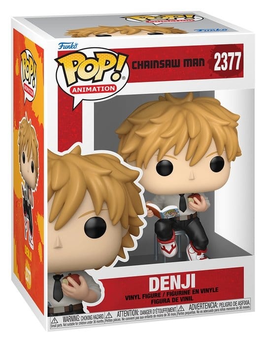 x_fk88318_a Funko POP! Chainsaw Man - Denji (Sitting) #2377 - Image 1
