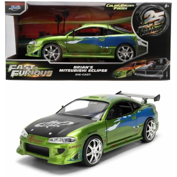 Fast & Furious Diecast Vehicle Anniversary Mitsubishi 1/24 green