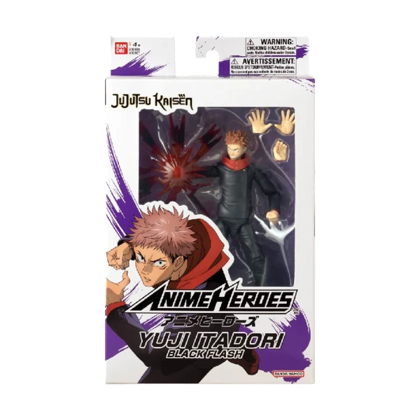 Bandai Anime Heroes: Jujutsu Kaisen - Yuji Itad BLK FL Action Figure 17cm
