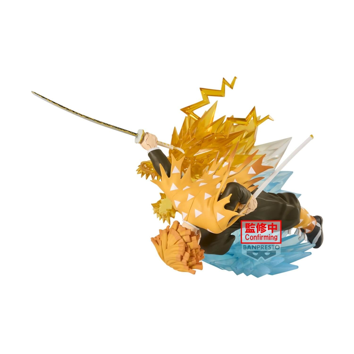 0227347 Banpresto Vibration Stars Plus: Demon Slayer - Zenitsu Agatsuma Statue 12cm - Image 1