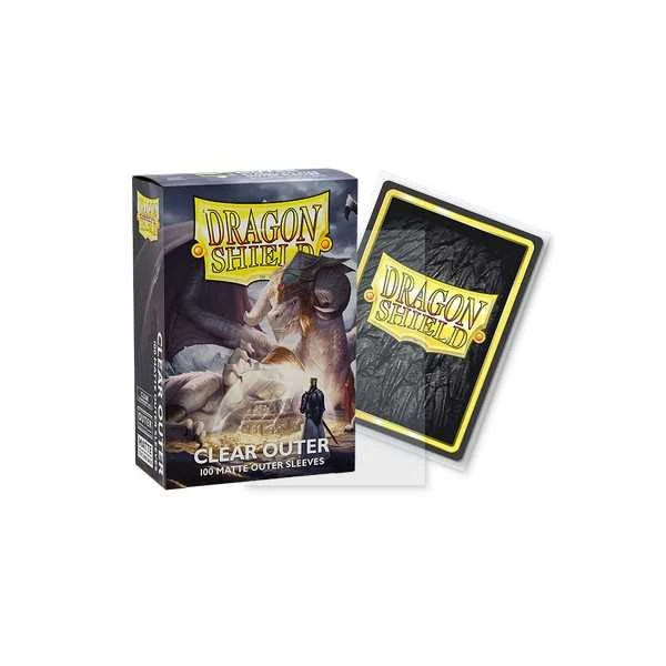 Dragon Shield Standard Size Outer Sleeves - Matte Clear (100 Sleeves)