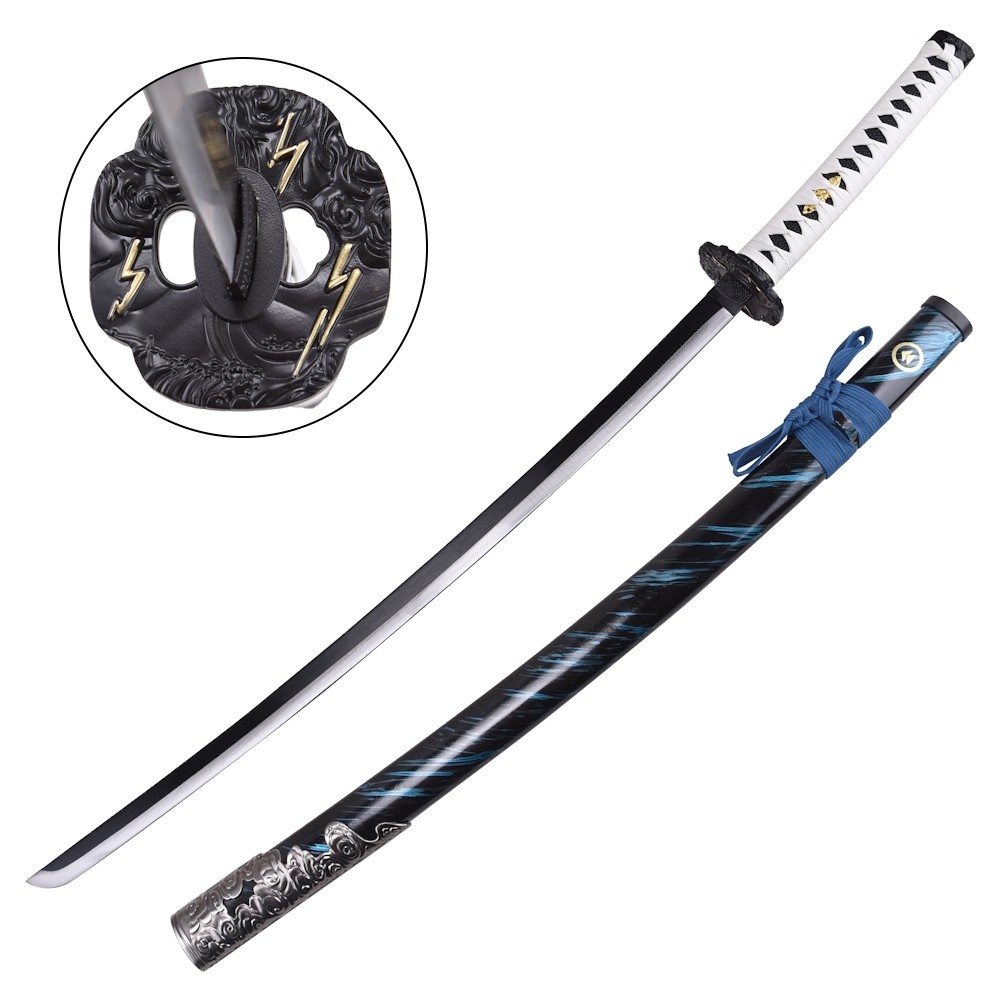 ornamental-katana-zs709-5l GHOST OF TSUSHIMA COSHPLAY REPLICA STEEL BLADE - SWORD OF JIN SAKAI KATANA 96CM - Image 1