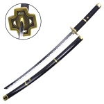 ONE PIECE COSHPLAY REPLICA - RORONOA ZORO SANDAI YUBASHIRI STEEL BLADE KATANA 100CM
