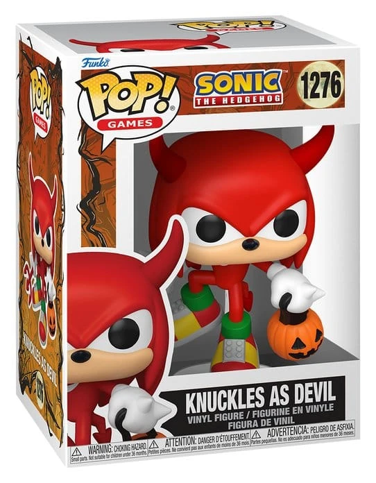 x_fk93526_a Funko POP! Sonic the Hedgehog: Halloween - Knuckles as Devil #1276 - Image 1