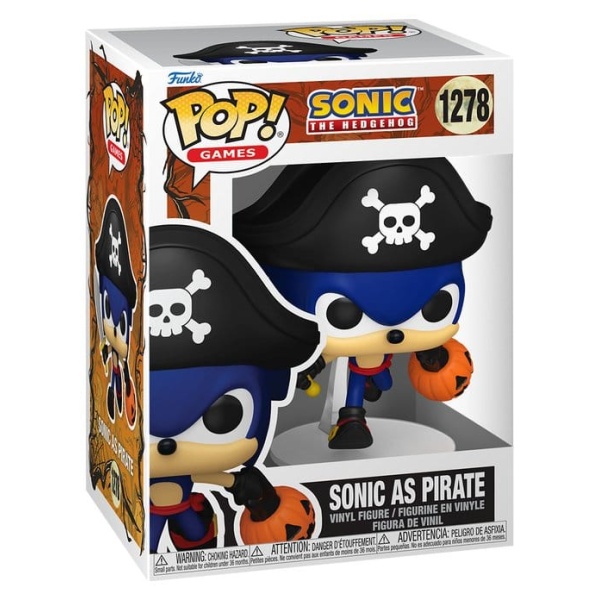 Funko POP! Sonic the Hedgehog: Halloween - Sonic as Pirate #1278