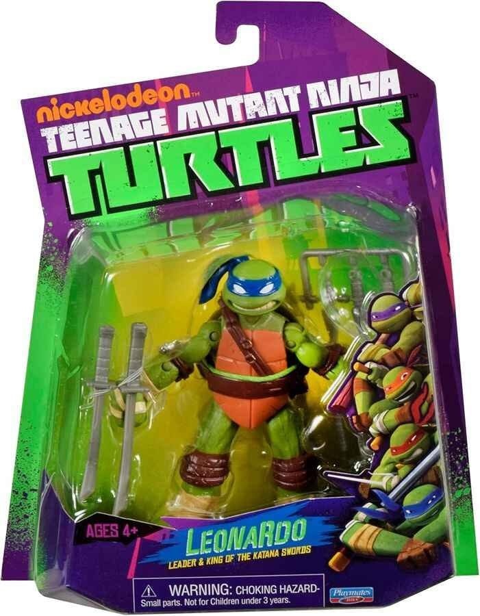 x_pla83863 Teenage Mutant Ninja Turtles World of TMNT Action Figure Leonardo 11cm - Image 1