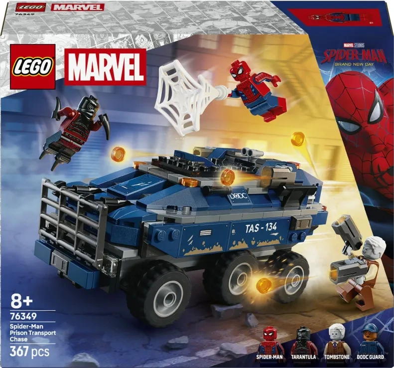 401958076349 LEGO Marvel Spider-Man Prison Transport Chase - Image 1