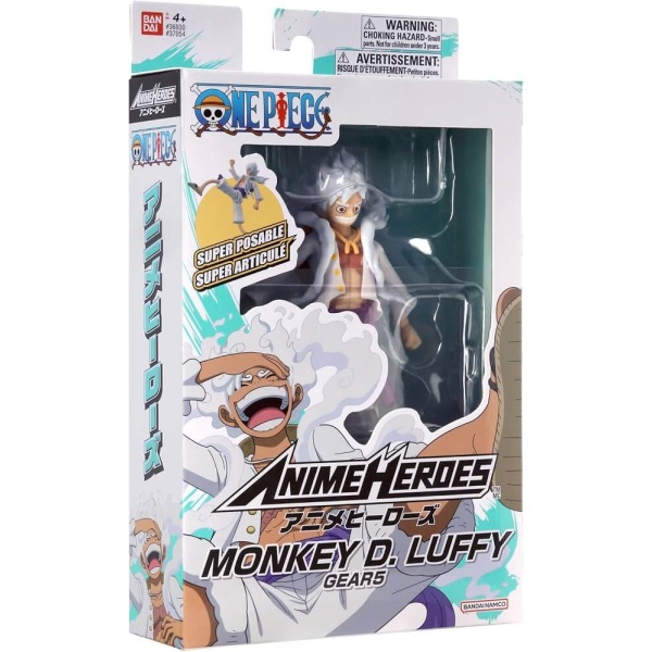 Bandai Anime Heroes: One Piece - Monkey D. Luffy Gear 5 Action Figure 17cm