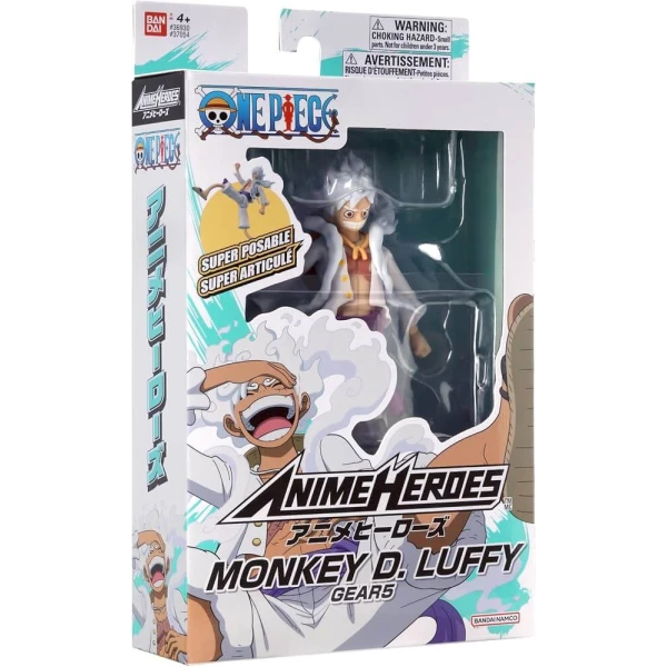 Bandai Anime Heroes: One Piece - Monkey D. Luffy Gear 5 Action Figure 17cm
