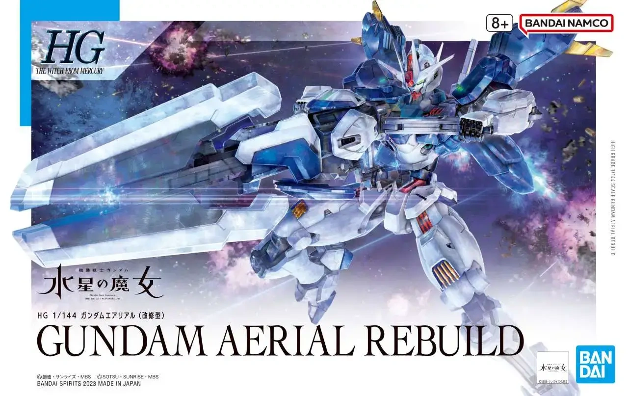 88252__55788370 Hg Gundam - Aerial Rebuild 1/144 - Image 1