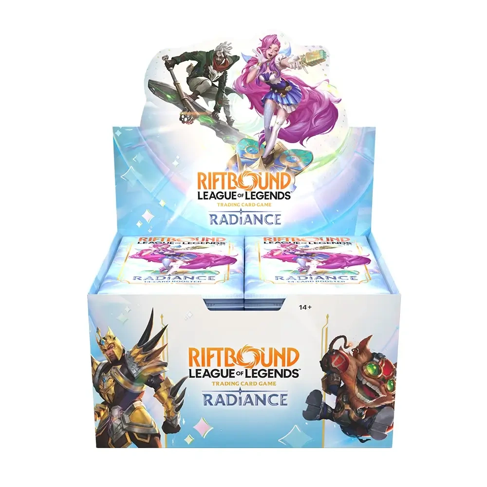 Riftbound-Radiance-Booster-Display Riftbound: League of Legends TCG - Radiance Booster Display (24 packs) - Image 1