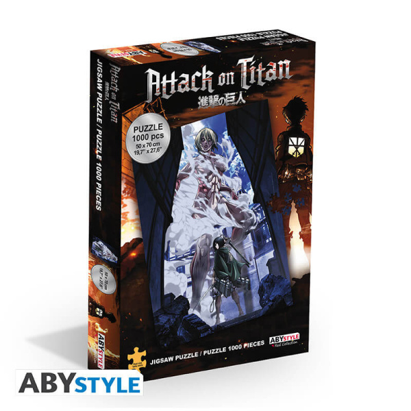 Attack On Titan - Jigsaw Puzzle - Mikasa vs. Female Titan 50 x 70 1000pcs
