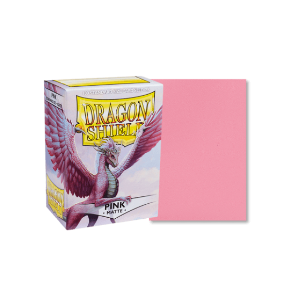 Dragon Shield Standard Sleeves - Matte Pink (100 Sleeves)