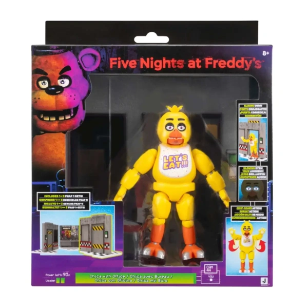 FIVE NIGHTS AT FREDDY’S – CHICA WITH OFFICE ACTION FIGURE 13CM