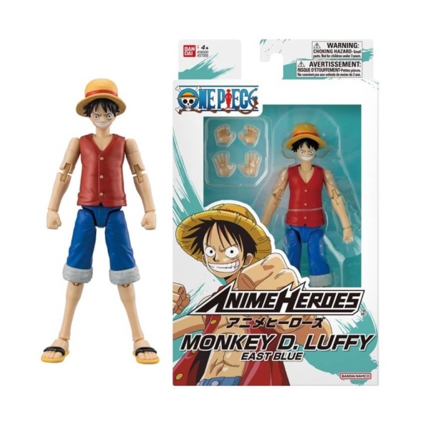 Bandai Anime Heroes: One Piece - Monkey D. Luffy East Blue action Figure 17cm