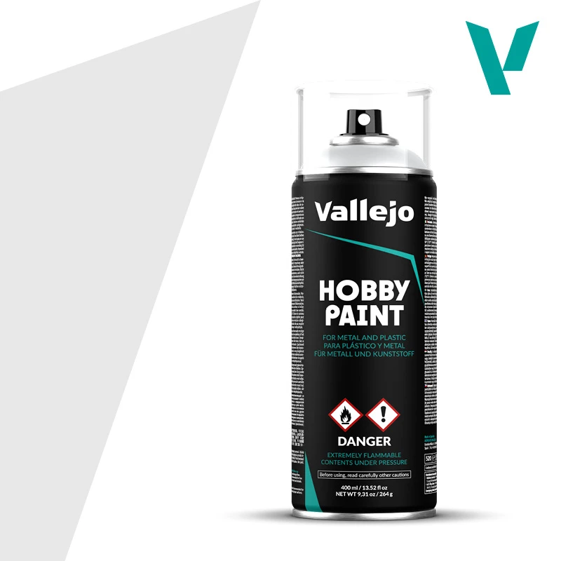 vallejo-hobby-paint-28011 Vallejo Basic Primer Grey 400ml - Image 1