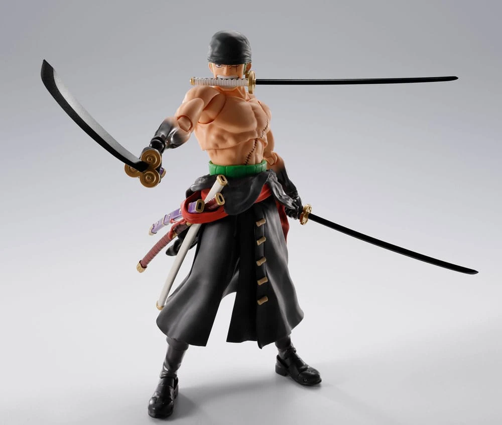 x_btn69851 One Piece S.H.Figuarts Action Figure Roronoa Zoro The King of Hell 15cm - Image 1