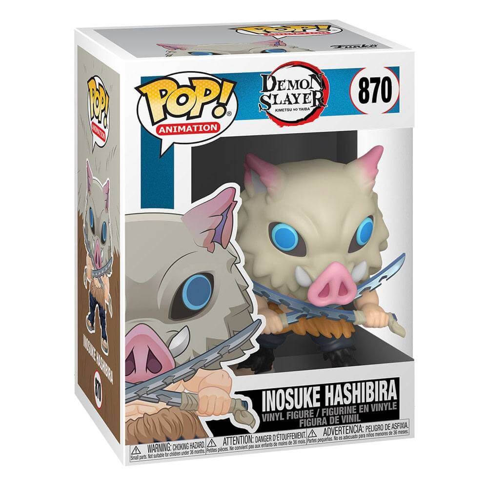 x_fk49011_a Funko POP! Demon Slayer: Kimetsu no Yaiba - Inosuke Hashibira #870 - Image 1